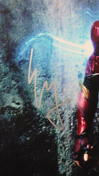 Ezra Miller Signed Framed 16x20 Photo Set JSA Flash Justice League