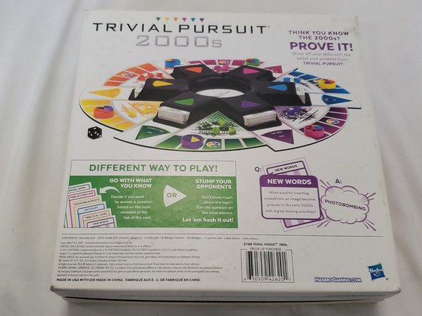 Hasbro Trivial Pursuit 2000s Board Game