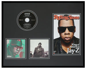 Jay Z 16x20 Framed ORIGINAL 2010 Rolling Stone Cover & CD Display