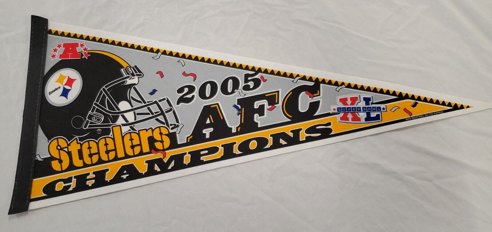 Pittsburgh Steelers 2005 AFC Champions Super Bowl XL 12x30 Pennant