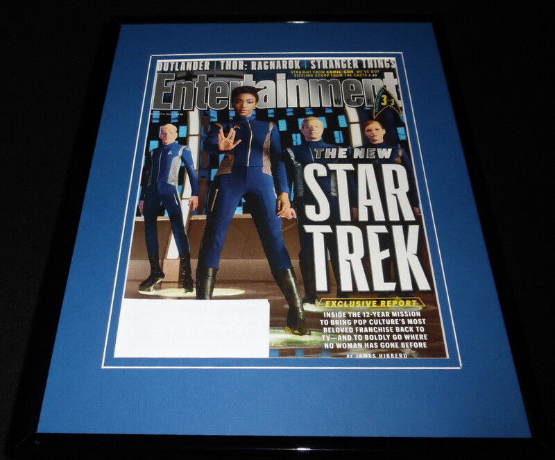 Star Trek Discovery Framed 11x14 ORIGINAL 2017 Entertainment Weekly Cover CBS