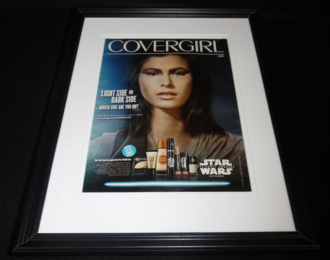 Star Wars Force Awakens 2015 Covergirl Framed 11x14 ORIGINAL Advertisement 