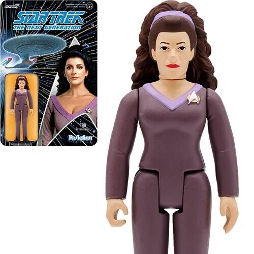 NEW SEALED 2022 Super7 Star Trek: TNG Deanna Troi ReAction Action Figure