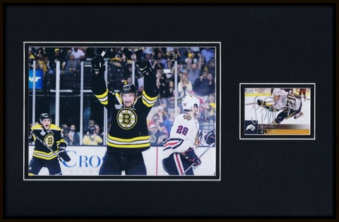 Daniel Paille Signed Framed 11x17 Photo Display Bruins