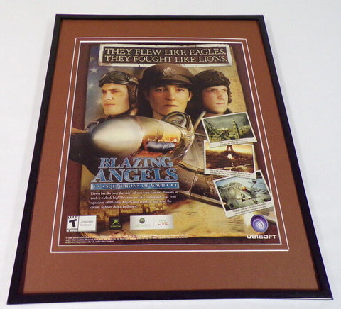 Blazing Angels 2006 XBox Framed 11x14 ORIGINAL Vintage Advertisement