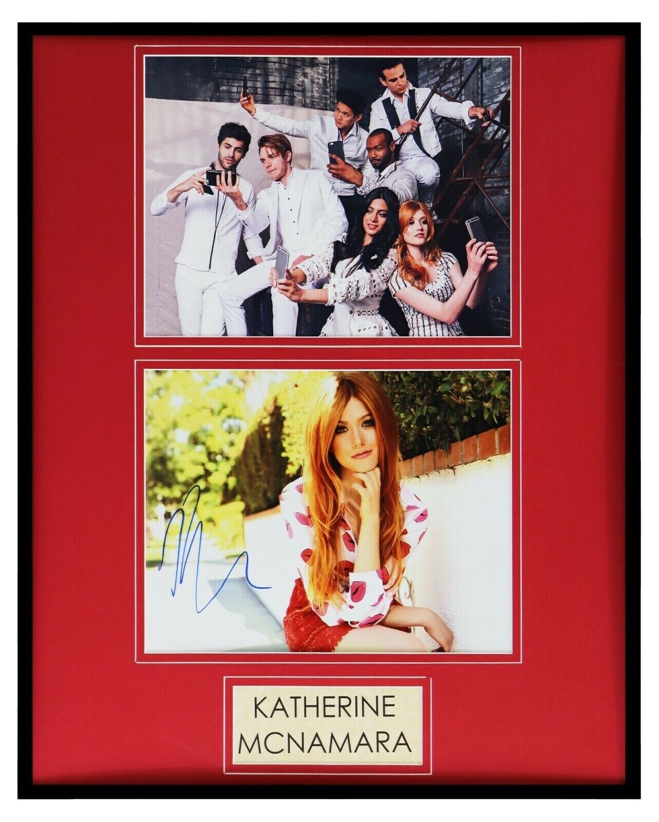 Katherine McNamara Signed Framed 16x20 Photo Display AW w/ Shadowhunters cast