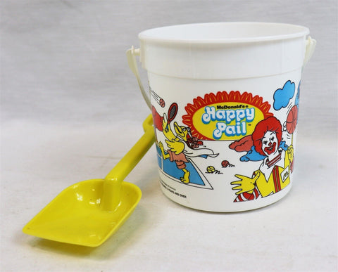 VINTAGE 1984 McDonald's Happy Pail Beach Bucket 84 Olympics Hamburglar