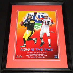 Super Bowl XLIII Ben Roethlisberger Steelers 11x14 Framed ORIGINAL Advertisement