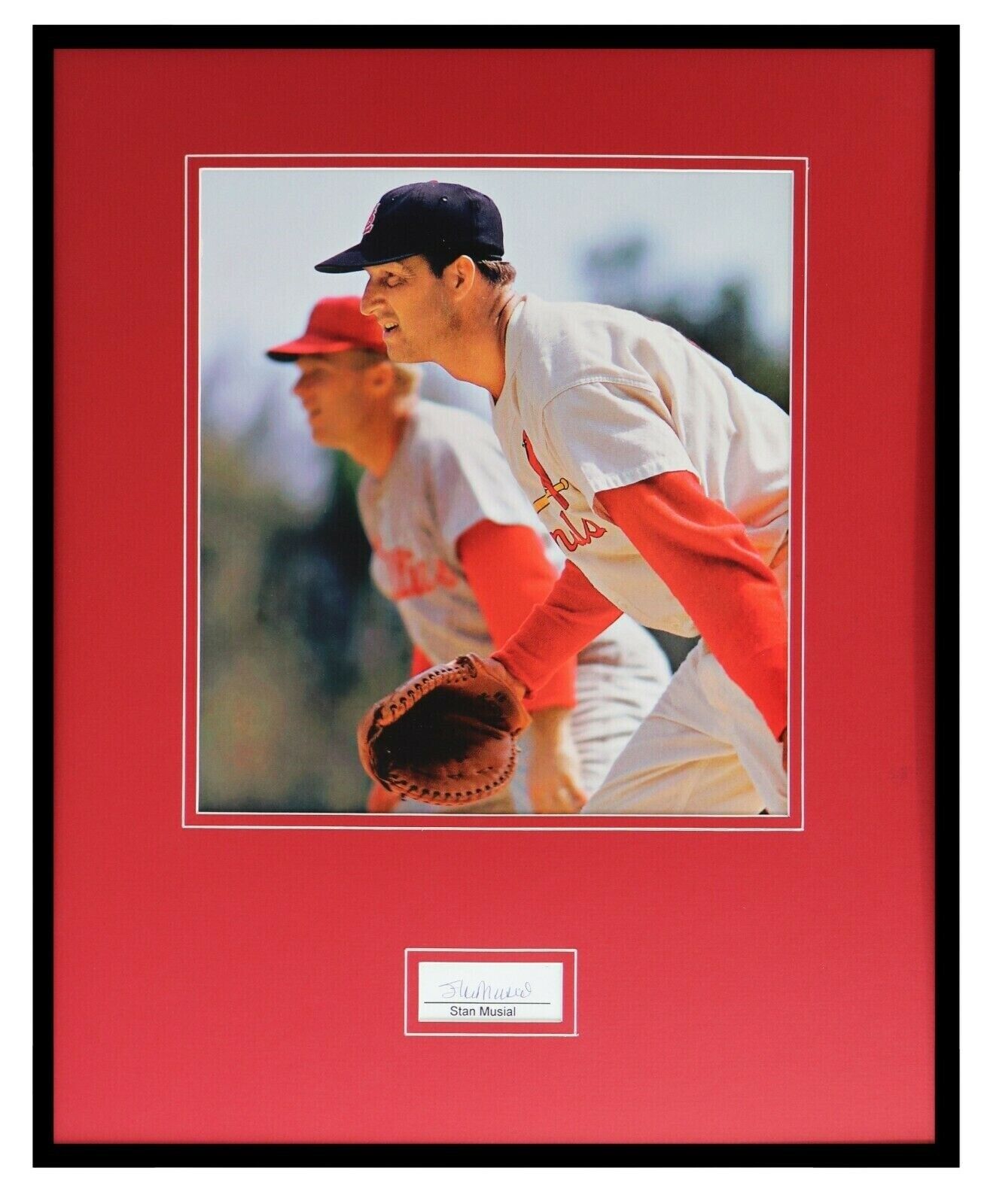 Stan Musial Signed Framed 16x20 Photo Display PSA/DNA St Louis Cardinals