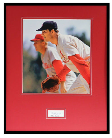 Stan Musial Signed Framed 16x20 Photo Display PSA/DNA St Louis Cardinals