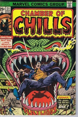 Chamber of Chills #21 ORIGINAL Vintage 1976 Marvel Comics 