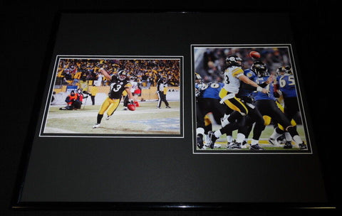 Troy Polamalu Framed 16x20 Photo Display Steelers vs Ravens AFC Championship