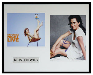 Kristen Wiig Signed Framed 16x20 Photo Display Saturday Night Live SNL