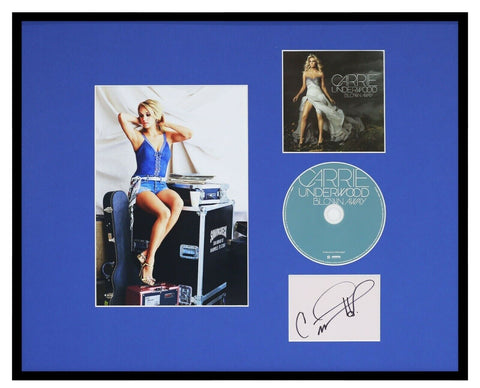 Carrie Underwood Signed Framed 16x20 Blown Away CD & Photo Display PREMIERE