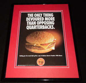 1997 McDonald's Quarter Pounder Framed 11x14 ORIGINAL Advertisement 