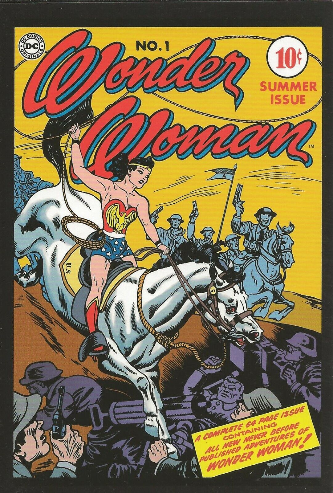 Wonder Woman #1 (1942) 4x5" Cover Postcard 2010 DC Comics Alan Moore