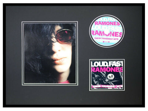 The Ramones Framed 16x20 Toughest Hits CD & Photo Set