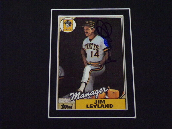 Jim Leyland Signed Framed 11x17 Photo Display Pittsburgh Pirates