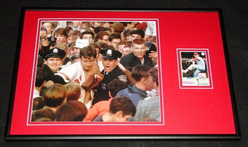 Jim Lonborg Signed Framed 12x18 Photo Display Red Sox 1967 World Series