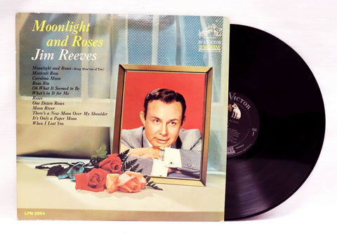 VINTAGE Jim Reeves ‎– Moonlight And Roses LP Vinyl Record Album LPM-2854