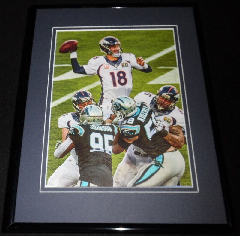 Peyton Manning 2016 Super Bowl 50 Framed 11x14 Photo Display Denver Broncos