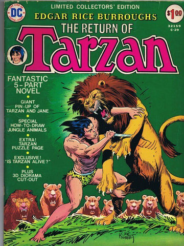 Return of Tarzan DC Treasury Edition #C-29 ORIGINAL Vintage 1974 DC Comics