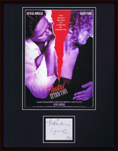 Adrian Lyne Signed Framed 11x14 Fatal Attraction Poster Display JSA