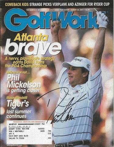 David Toms Signed 2001 Golf World Full Magazine