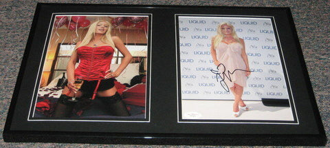 Heidi Montag Stockings Lingerie Signed Framed Photo Set 12x18 JSA The Hills