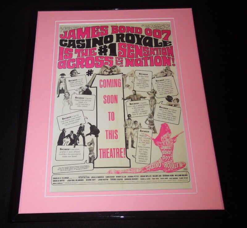 Casino Royale James Bond Framed 11x14 Repro Poster Display David Niven