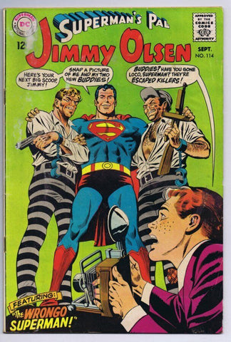 Superman's Pal Jimmy Olsen #114 ORIGINAL Vintage 1969 Comics  