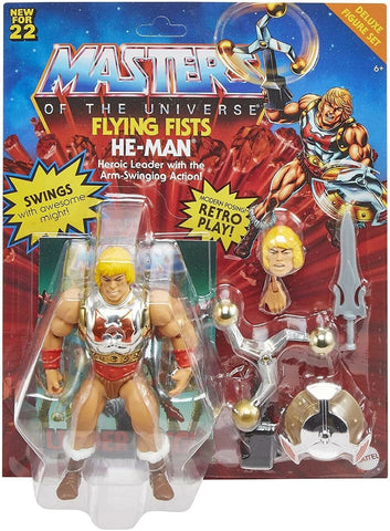 NEW 2022 Masters of the Universe Origins Flying Fist He-Man Deluxe Action Figure