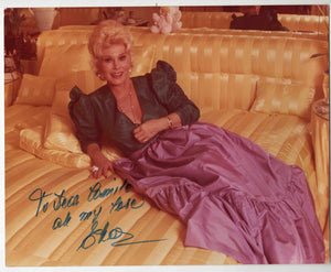 Eva Gabor Signed 8x10 Photo JSA Green Acres Rescuers Aristocrats Match Game Q