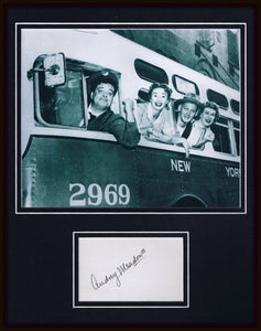 Audrey Meadows Signed Framed 11x14 Photo Display Honeymooners w/ cast