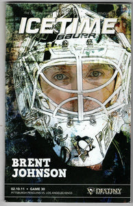 Feb 10 2011 LA Kings @ Pittsburgh Penguins Program Jordan Staal OT Goal