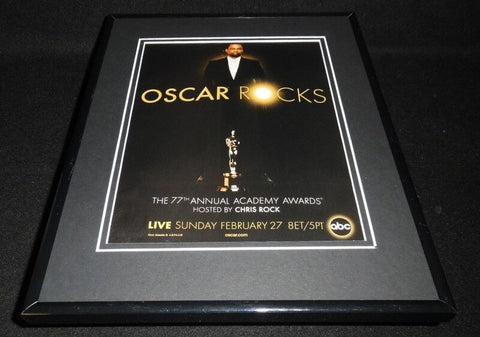 2005 Academy Awards Chris Rock Framed 11x14 ORIGINAL Vintage Advertisement