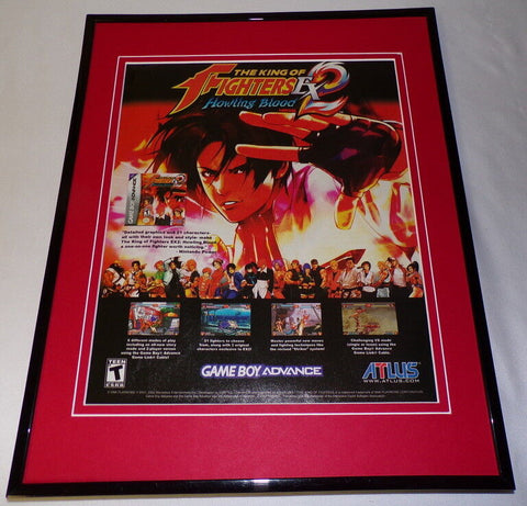  King of Fighters EX2 Howling Blood 2004 GB Framed 11x14 ORIGINAL Advertisement