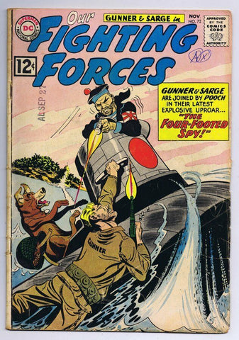 Our Fighting Forces #72 ORIGINAL Vintage 1962 DC Comics 