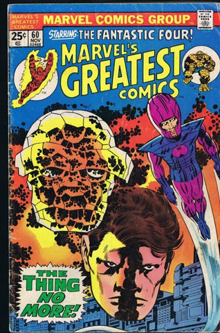 Marvel's Greatest Comics #60 ORIGINAL Vintage 1975 Fantastic Four