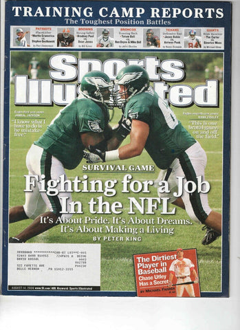 Aug 14 2006 Sports Illustrated Magazine Eagles Hank Fraley Jamaal Jackson