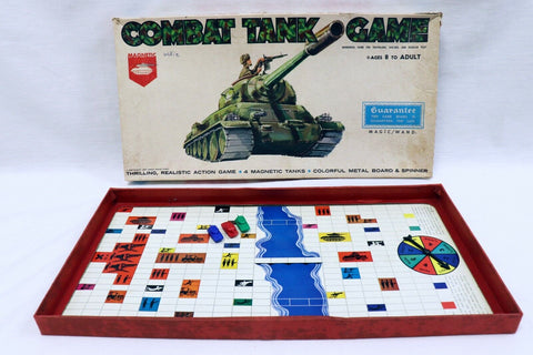 ORIGINAL Vintage 1964 Magic Wand Magnetic Combat Tank Board Game  