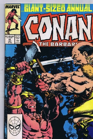 Conan the Barbarian Annual #12 ORIGINAL Vintage 1987 Marvel Comics 