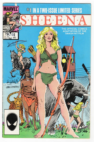 Sheena #1 VINTAGE 1984 Marvel Comics GGA w/ Frogger II Ad