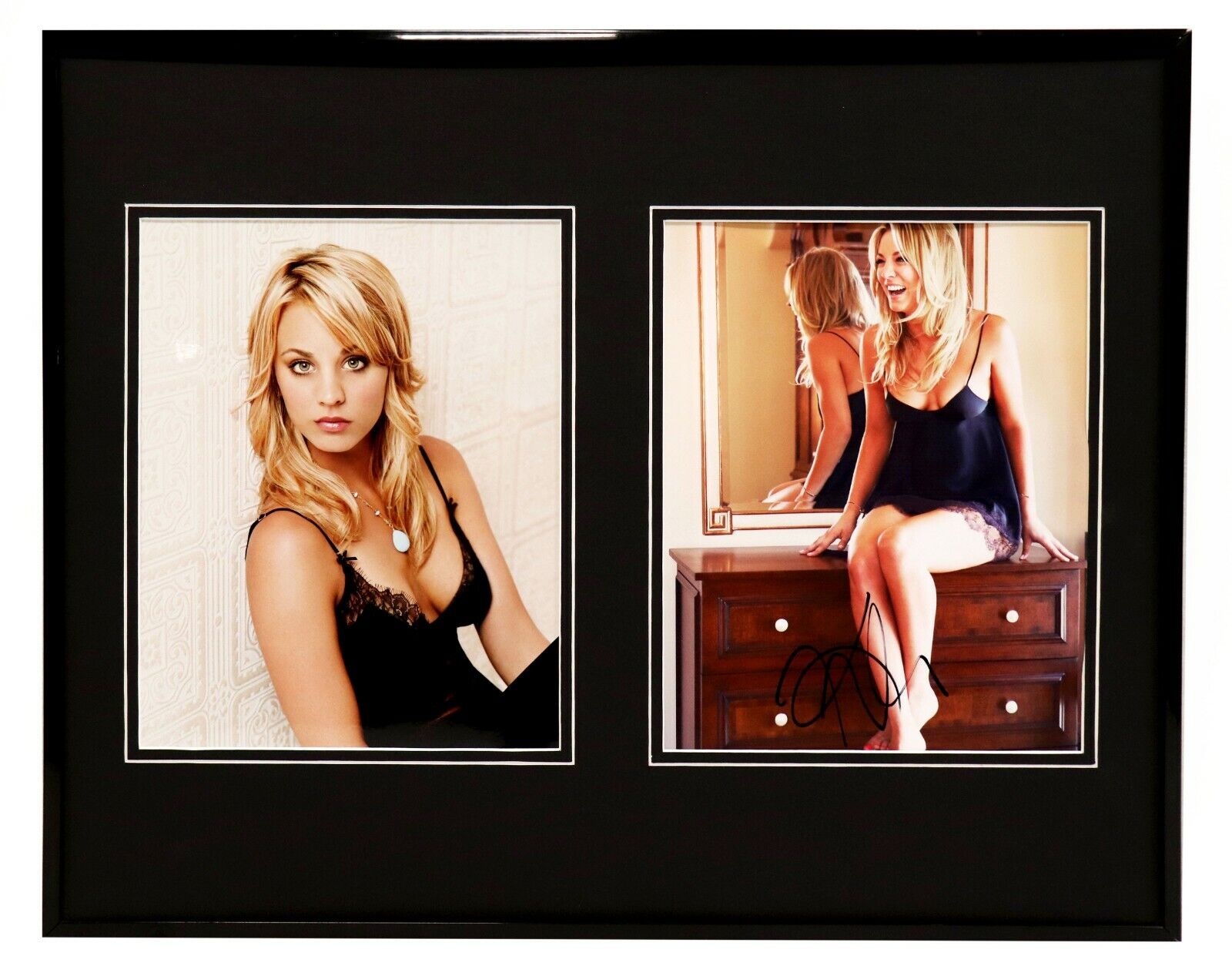 Kaley Cuoco Signed Framed 16x20 Photo Set Big Bang Theory 8 Simple Rules