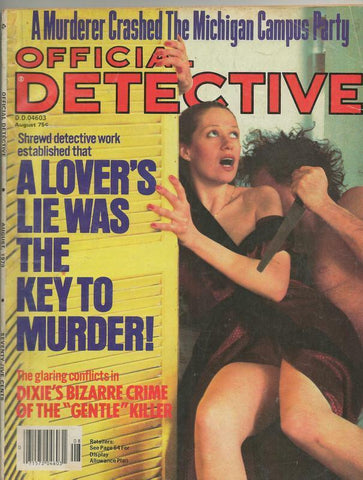 ORIGINAL Vintage Official Detective Magazine Vol 48 #8 August 1978 GGA