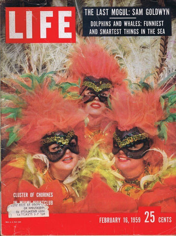 ORIGINAL Vintage Life Magazine February 16 1959 Sam Goldwyn