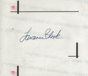 Lawrence Block Signed Bookplate Sins of the Fathers