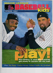 Spring 1997 MLB for Kids Magazine Ken Griffey Jr Ken Caminiti