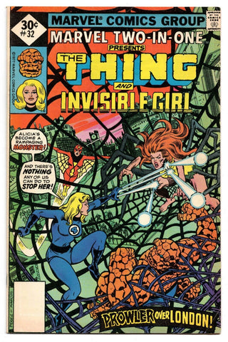 Marvel Two in One #32 VINTAGE 1977 Marvel Comics Thing Invisible Girl