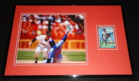 Robby Thompson Signed Framed 11x17 Photo Display Giants